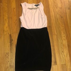 Dress pink on top beaded